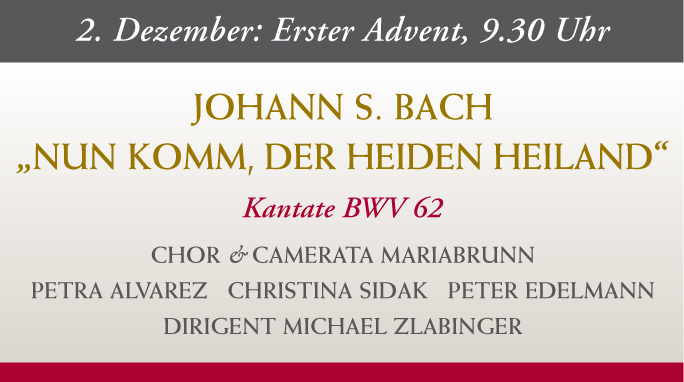 J.S. Bach: Kantate "Nun komm, der Heiden Heiland", BWV 62